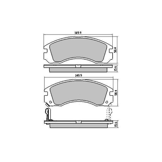 RDA GP Max Brake Pad Set Front - RDB1223