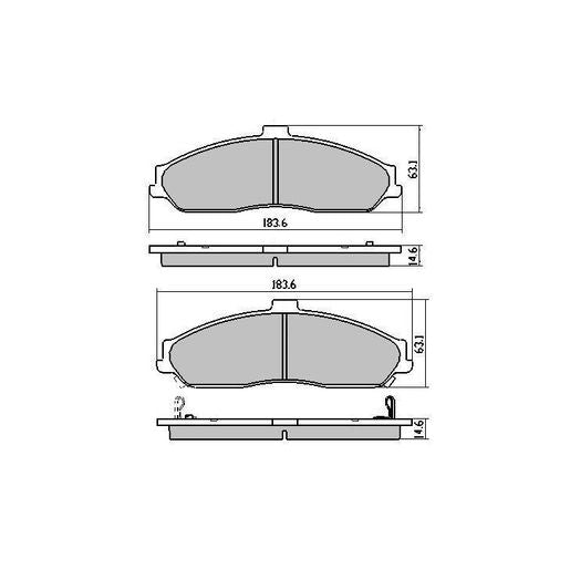 RDA Brakes Extreme Brake Pad Set Front - RDX2073SM
