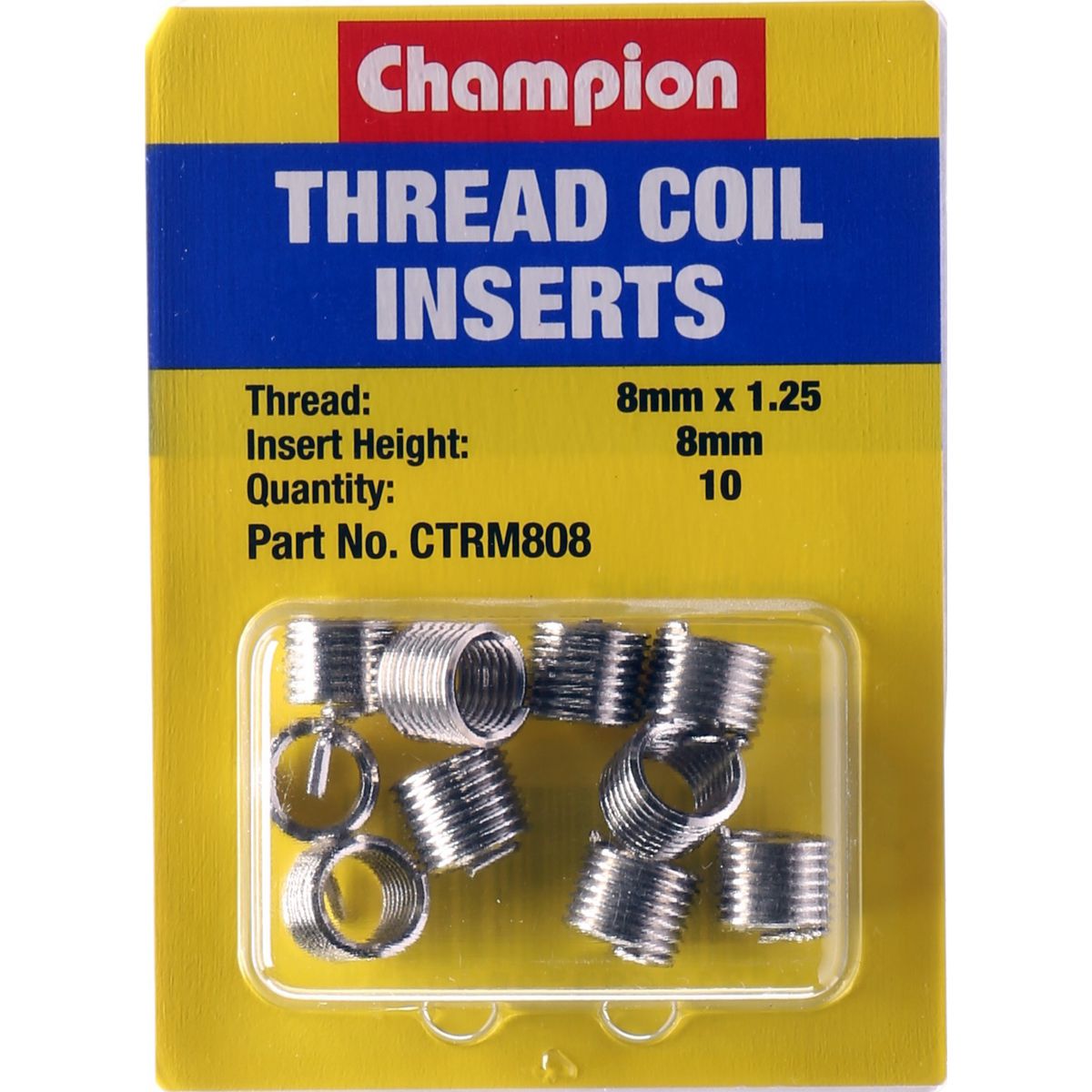 Champion Thread Insert Refills M8 x 1.25 x 8mm - CTRM808