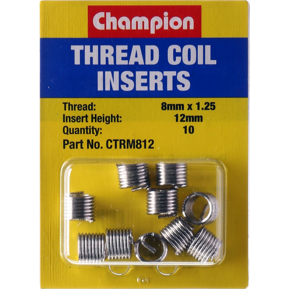 Champion Thread Insert Refills M8 x 1.25 x 12mm - CTRM812