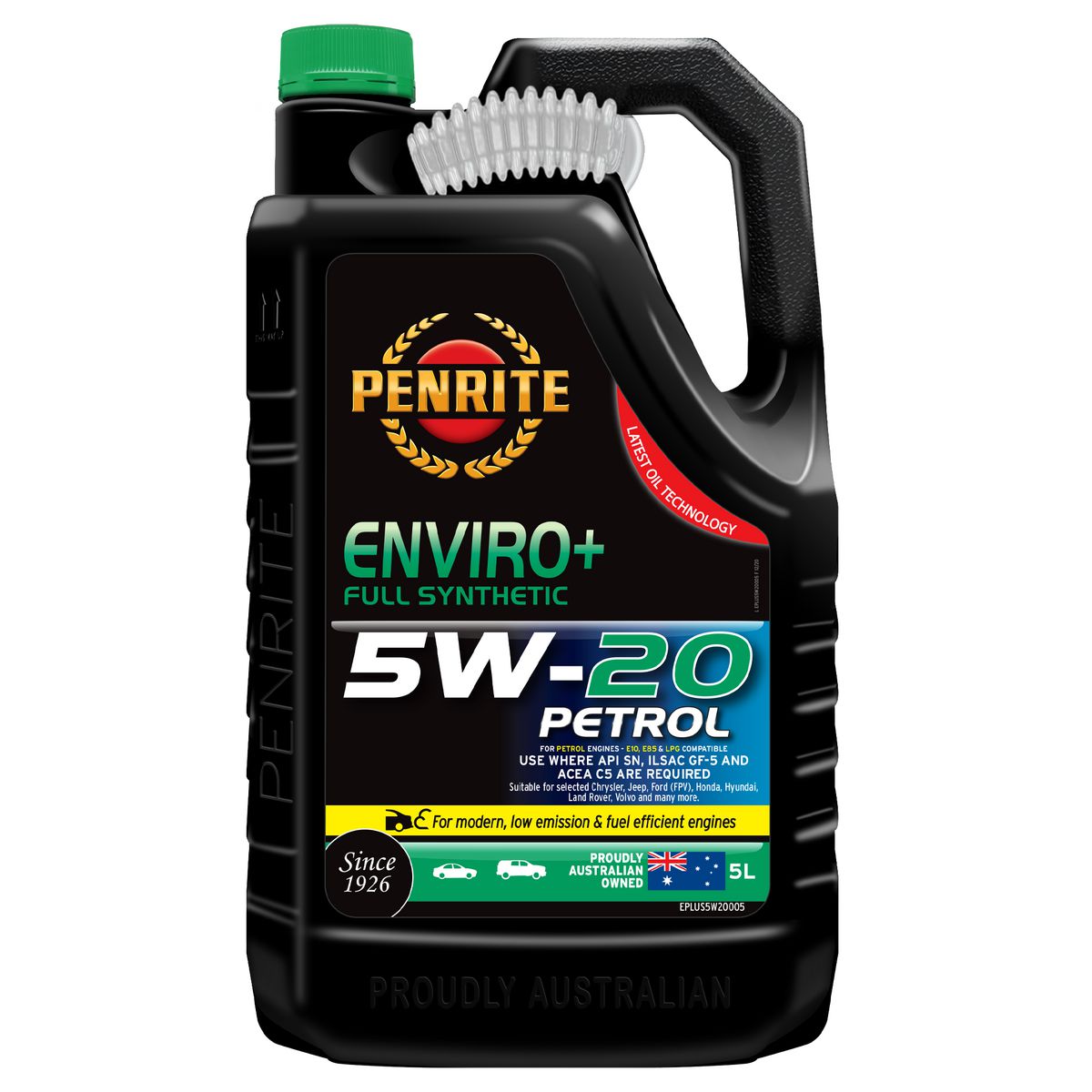 Penrite Enviro+ 5W-20 Engine Oil 5L - EPLUS5W20005