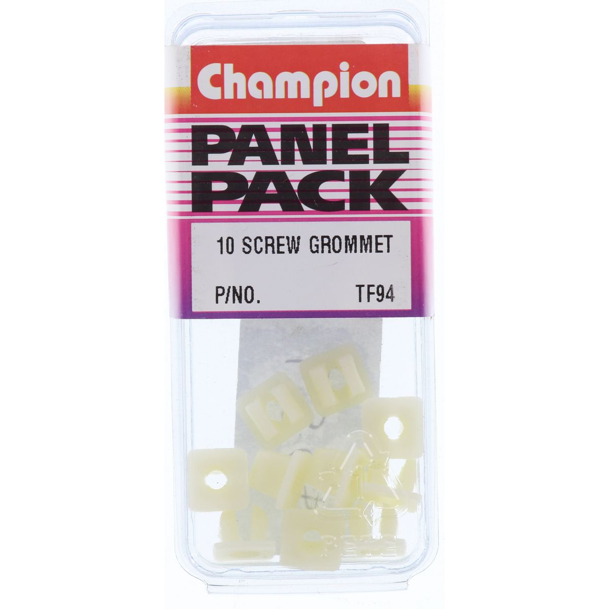 Champion Screw Grommet Clear Len:9.5x9.5mm Hole:7mm - TF94