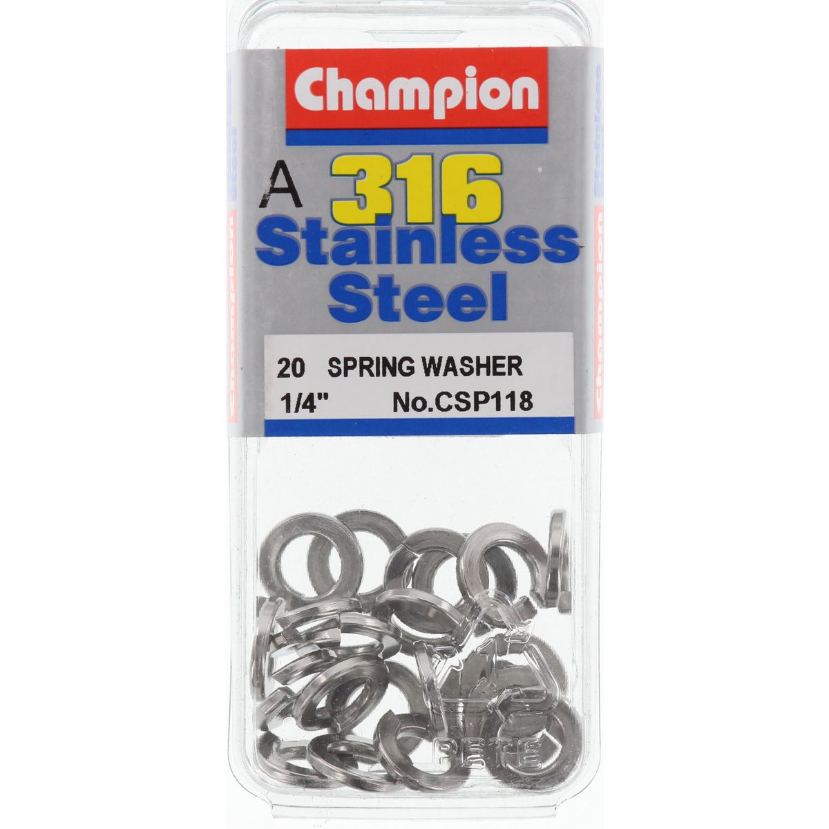 Champion Washer Spring Stainless Steel 6mm 316/A4 - CSP118