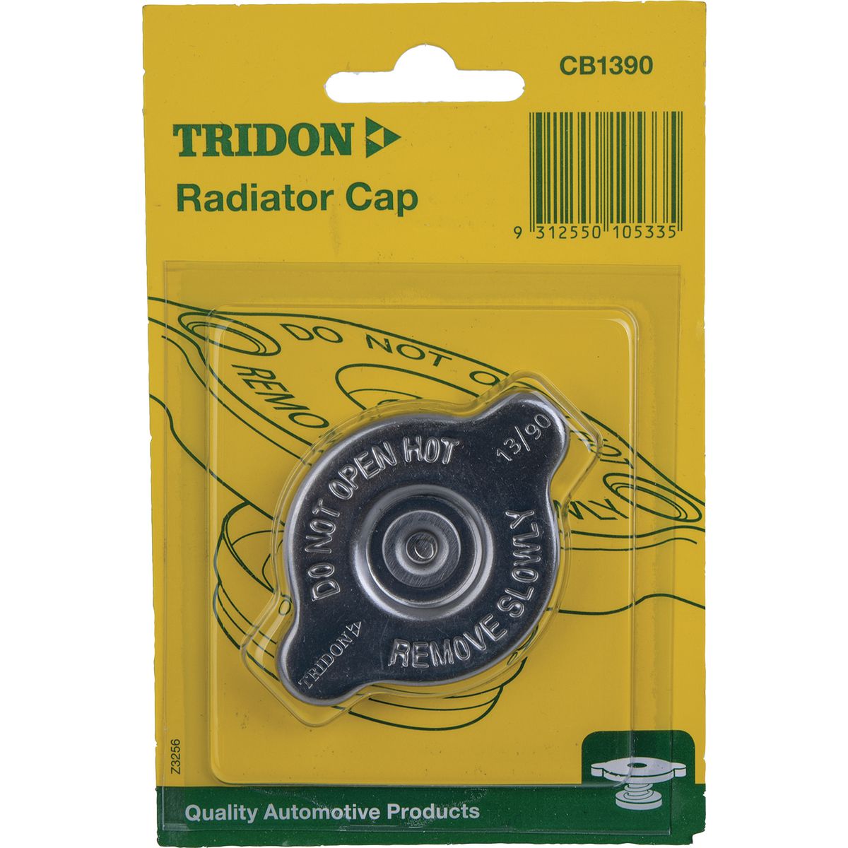 Tridon Radiator Cap 13 PSI - 90 KPA Metal Bayonet - CB1390