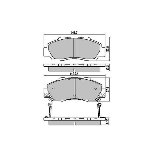 RDA GP Max Brake Pad Set Front - RDB1206