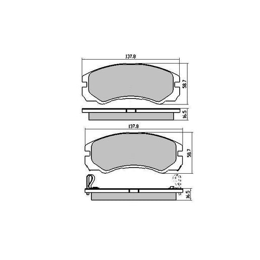 RDA GP Max Brake Pad Set Front - RDB1270