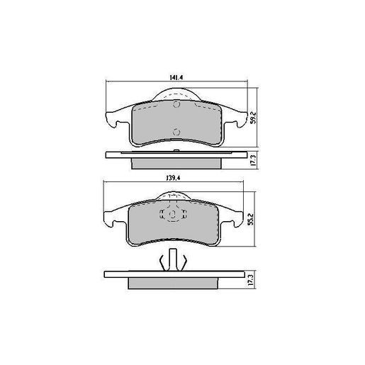 RDA Brakes Extreme Brake Pad Set Rear - RDX1976SM