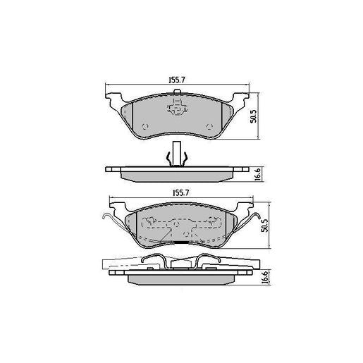 RDA Brakes Extreme Brake Pad Set Rear - RDX1977SM