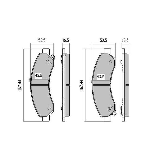 RDA Brakes Extreme Brake Pad Set Front - RDX2042SM