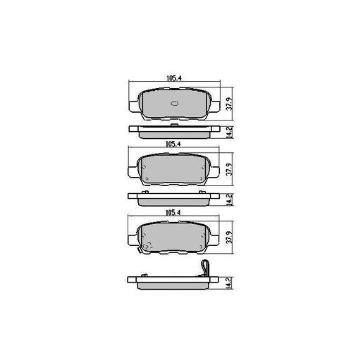 RDA Brakes Extreme Brake Pad Set Rear - RDX1509SM