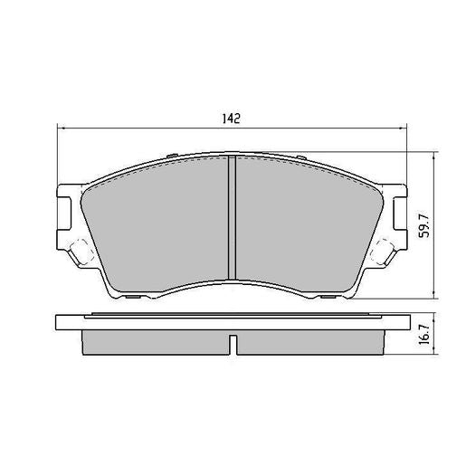RDA GP Max Brake Pad Set Front - RDB1326