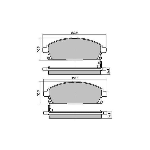 RDA GP Max Brake Pad Set Front - RDB1333