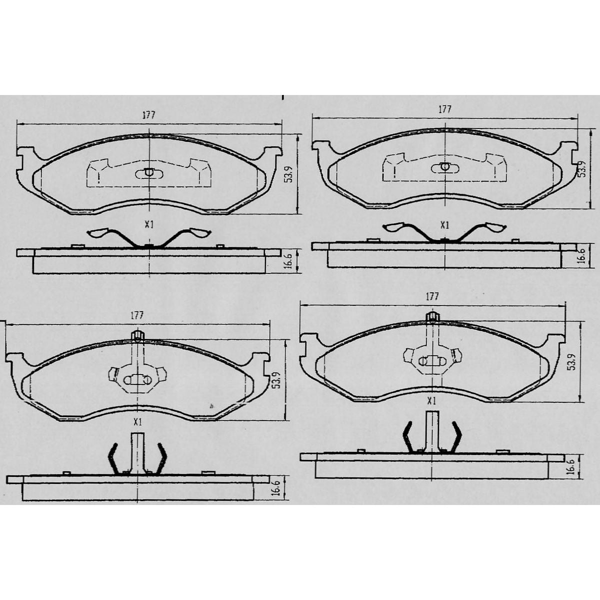 RDA Brakes Extreme Brake Pad Set Front - RDX1983SM