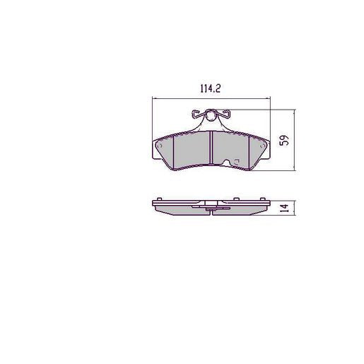 RDA Brakes Extreme Brake Pad Set Rear - RDX1996SM