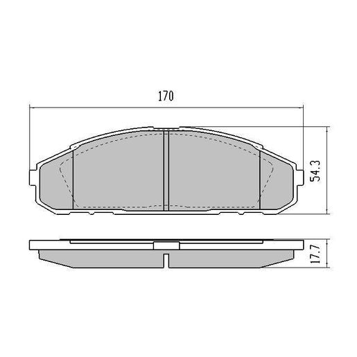 RDA GP Max Brake Pad Set Front - RDB1257