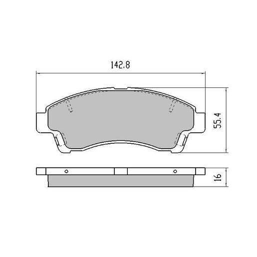RDA Brakes Extreme Brake Pad Set Front - RDX1322SM