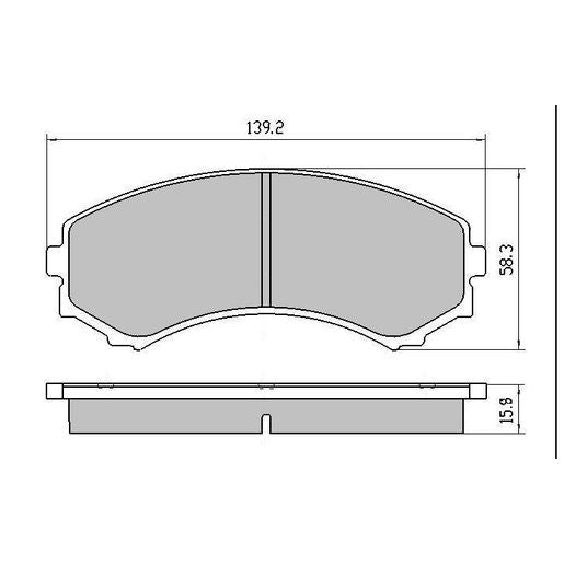 RDA Brakes Extreme Brake Pad Set Front - RDX1385SM