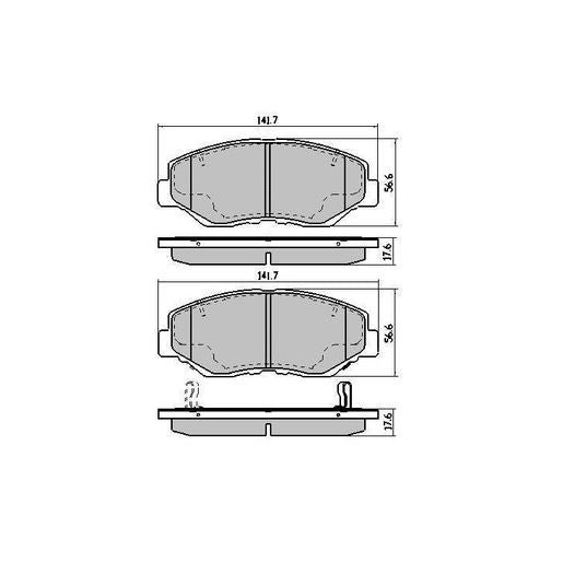 RDA GP Max Brake Pad Set Front - RDB1481