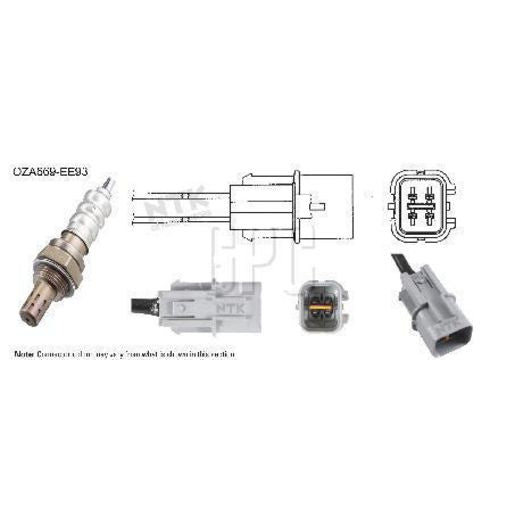 NTK Oxygen Sensor 4 Wire 325mm Cable - OZA669-EE93