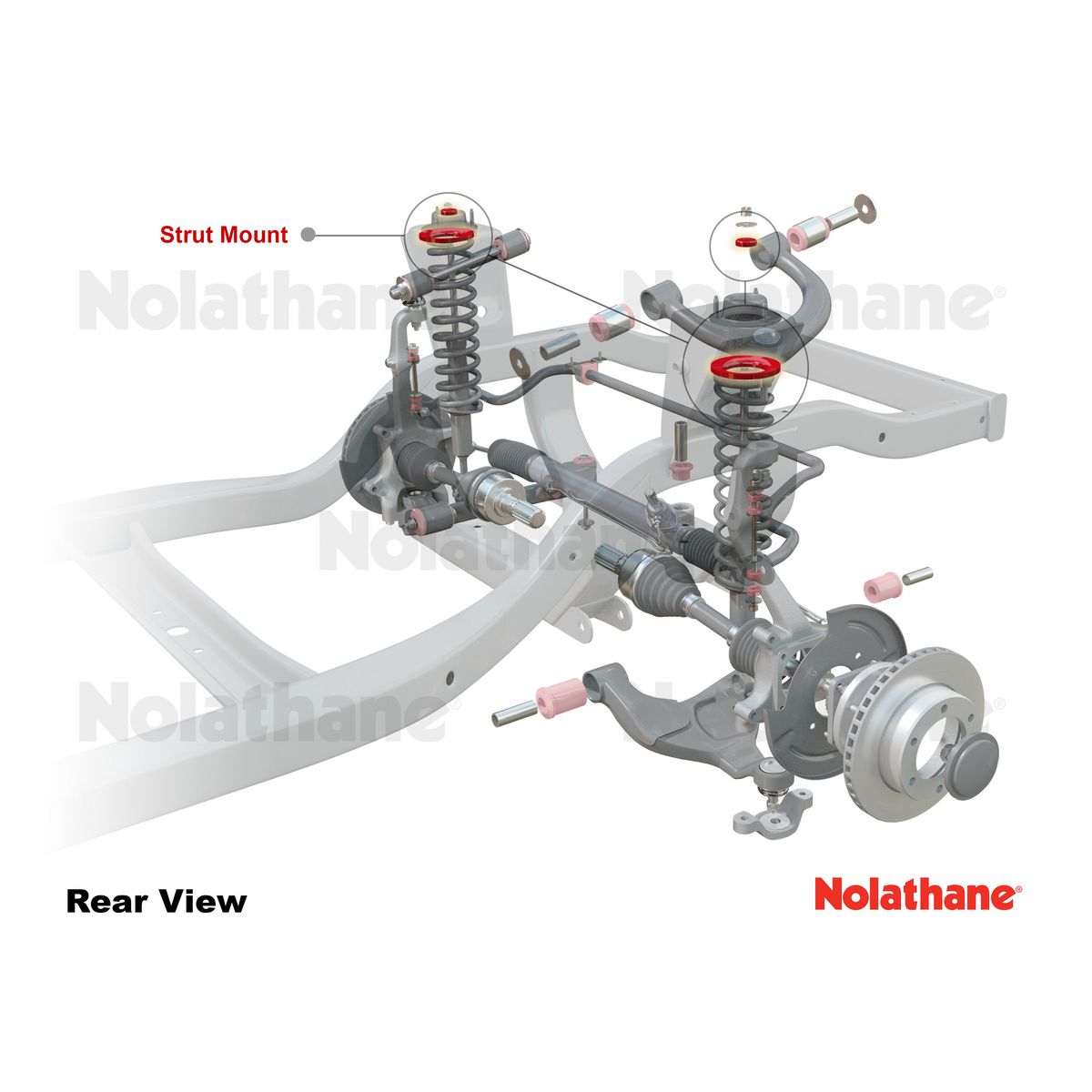 Nolathane Front Strut Mount Bushing Kit - 44030