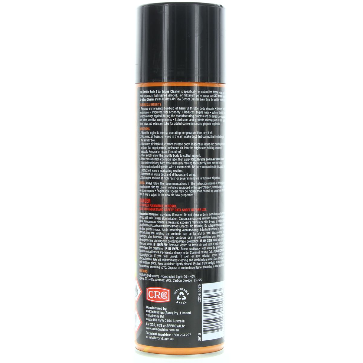 CRC Throttle Body & Air Intake Cleaner 400G - 5079