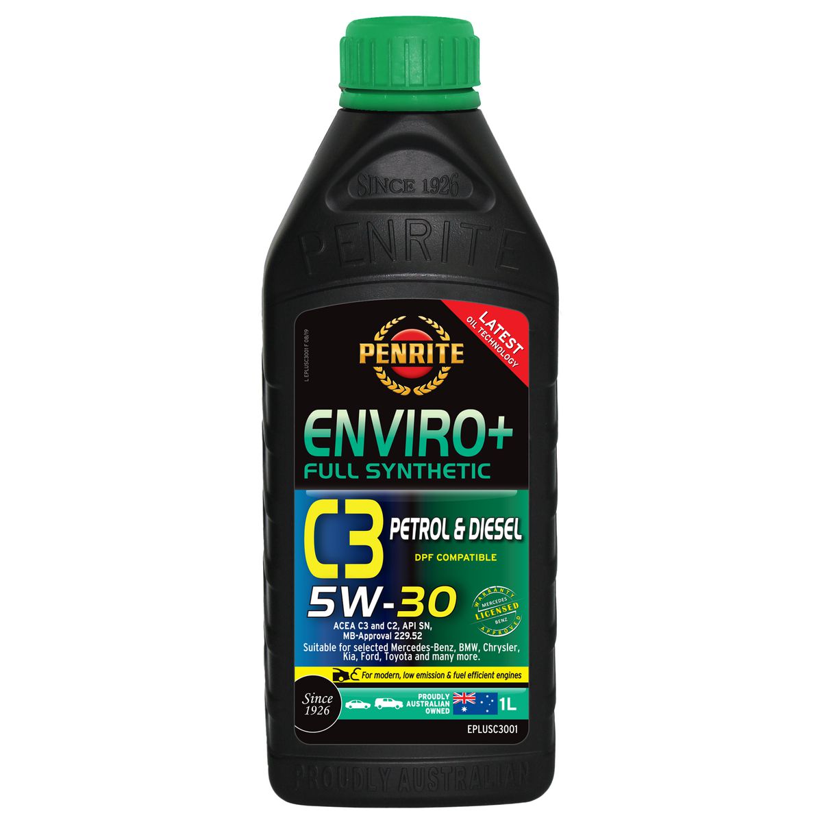 Penrite Enviro+ C3 5W-30 Engine Oil 1L - EPLUSC3001