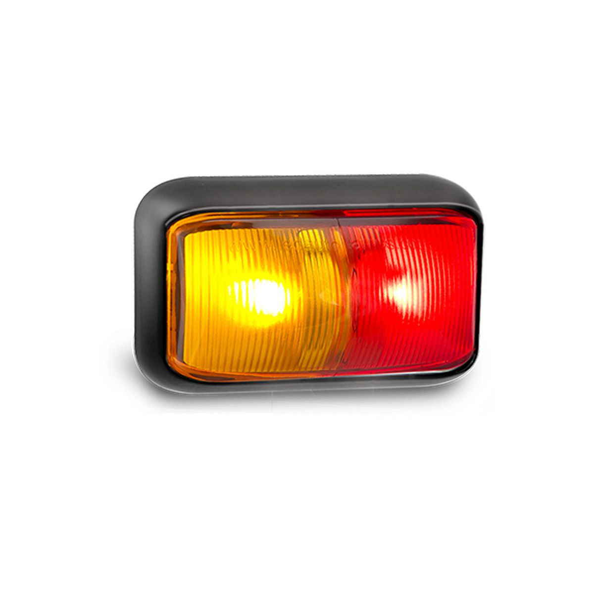 LED Autolamps 10/30V LED Side Marker Red Amber (Pack of 10) - 58ARMB