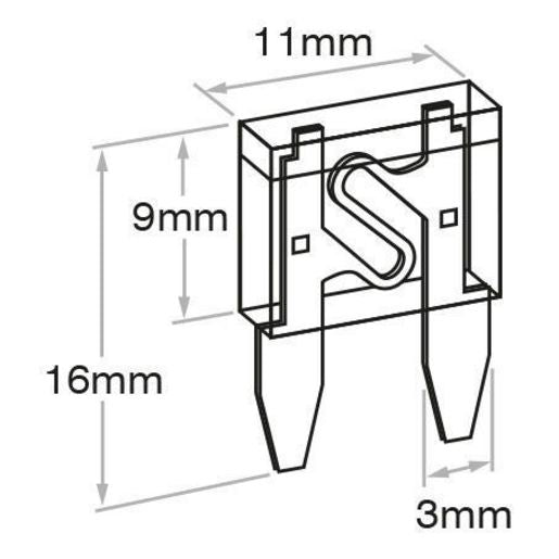 OEX Fuse Mini Blade 15A Blue (Pack of 100) - ACX1654