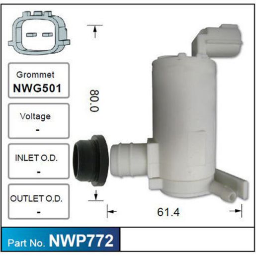 Nice Windscreen Washer Pump - NWP772