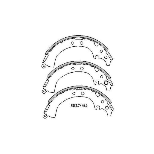 RDA Brake Shoe Set Rear - R1659