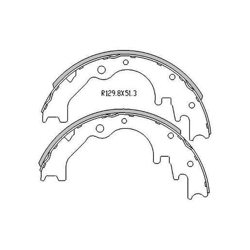 RDA Brake Shoe Set Rear - R1665