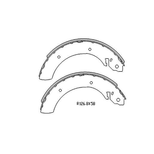 RDA Brake Shoe Set - R1816