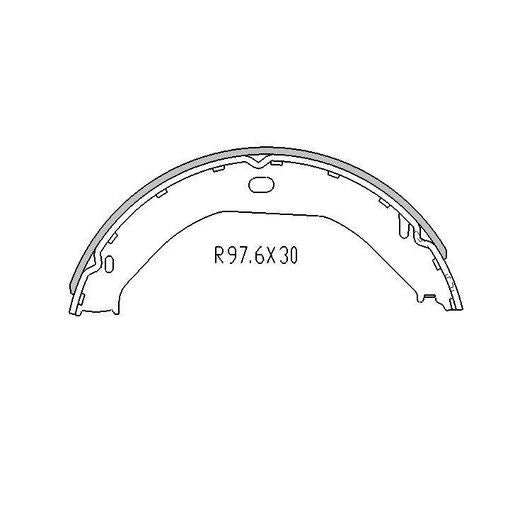 RDA Brake Shoe Set - R1827
