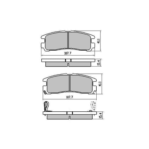 RDA Brakes Extreme Brake Pad Set Rear - RDX1239SM