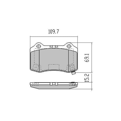 RDA Brakes Extreme Brake Pad Set Rear - RDX2083SM