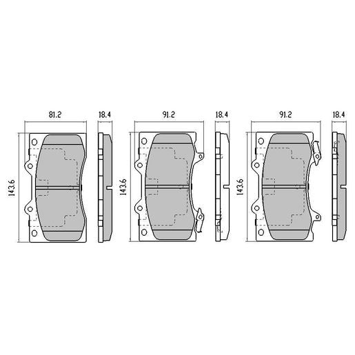 RDA Brakes Extreme Brake Pad Set Front - RDX2196SM