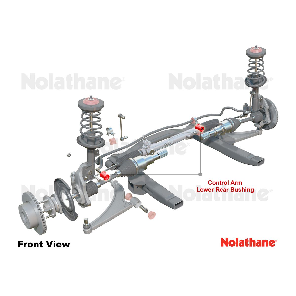 Nolathane Front Lower Control Arm Inner Rear Bushing Kit - 45627