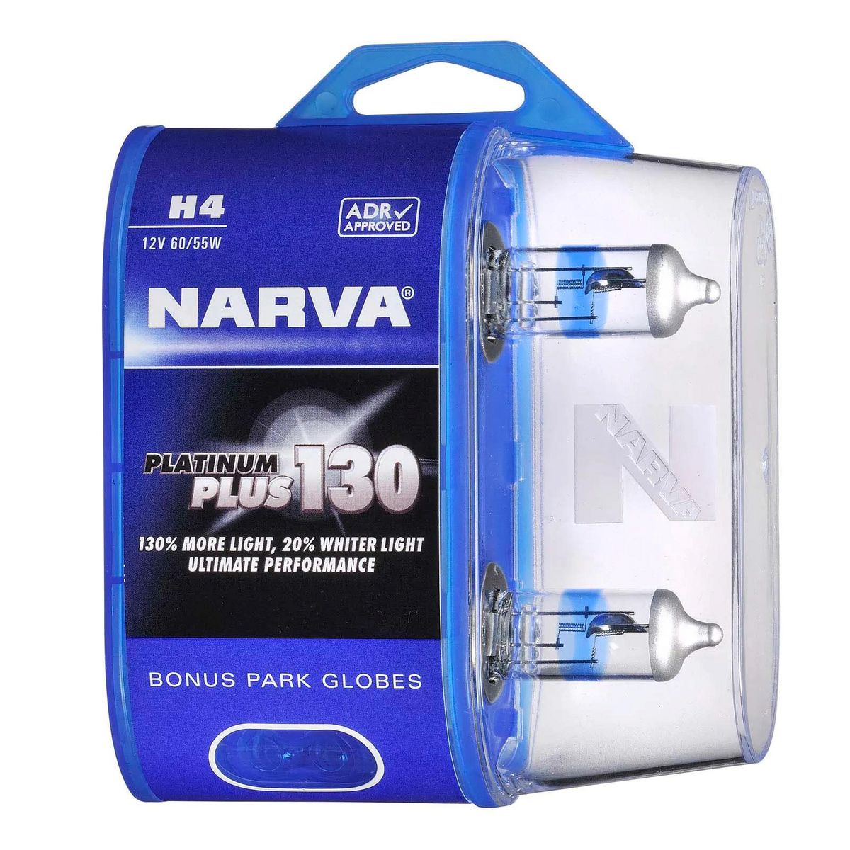 Narva H4 Platinum Plus 12v 60/55W 2 Pce - 48542BL2