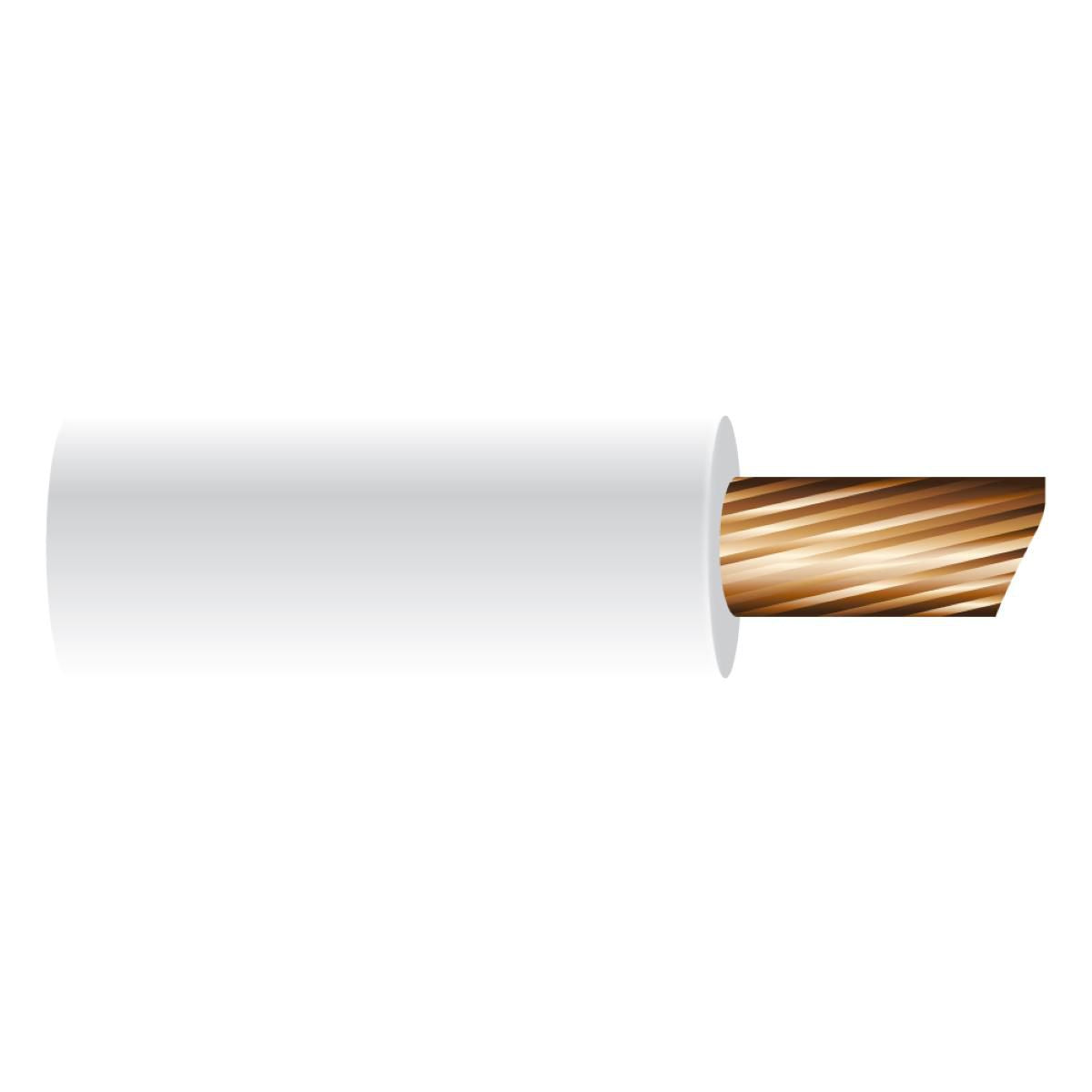 OEX Automotive Cable Single Core 4mm White 30M Roll - ACX0726