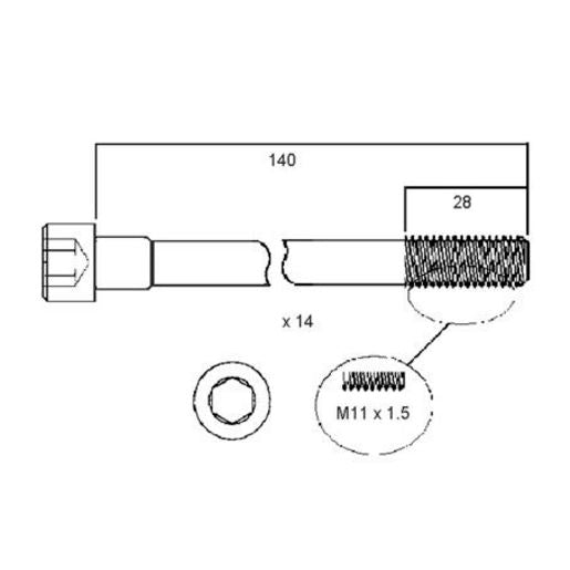 Permaseal Cylinder Head Bolt Set - HBS083