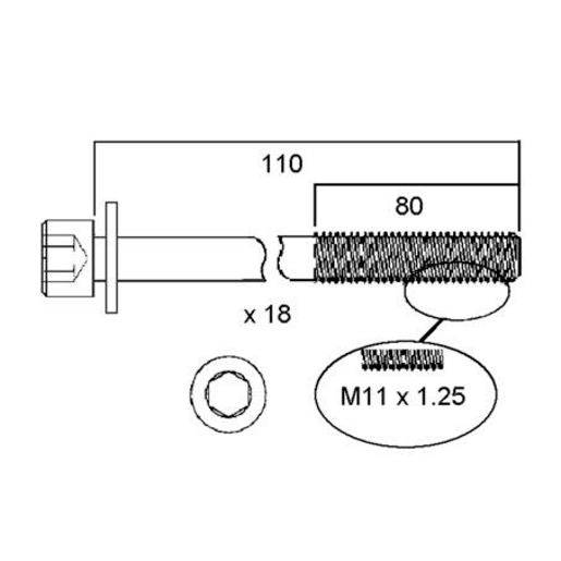 Permaseal Cylinder Head Bolt Set - HBS163
