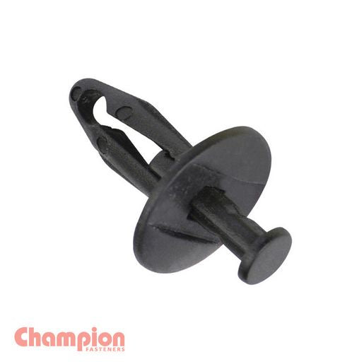 Champion Push Rivet :Black Len:18mm Hole:9.5mm Hd:17mm - CBP157