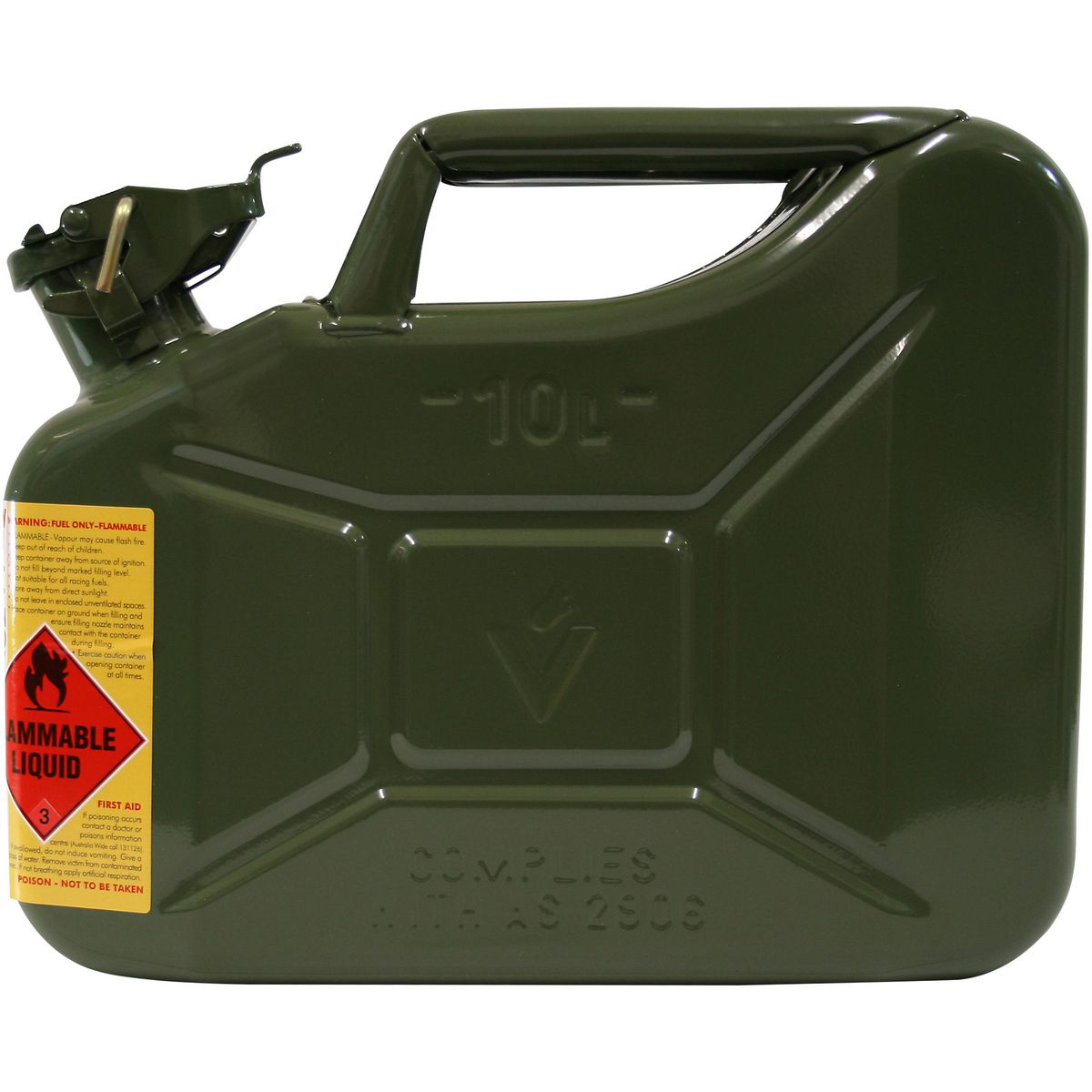 Pro Quip Jerry Can Metal 10L Army Green - 0996