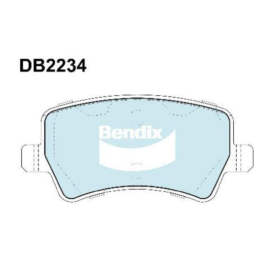 Bendix EURO Brake Pads Set Rear - DB2234EURO