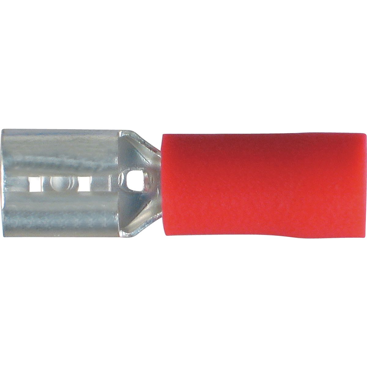 OEX Crimp Terminal Female Blade Red Terminal Entry 5 x 0.8mm Vinyl 100 Pce - ACX3015