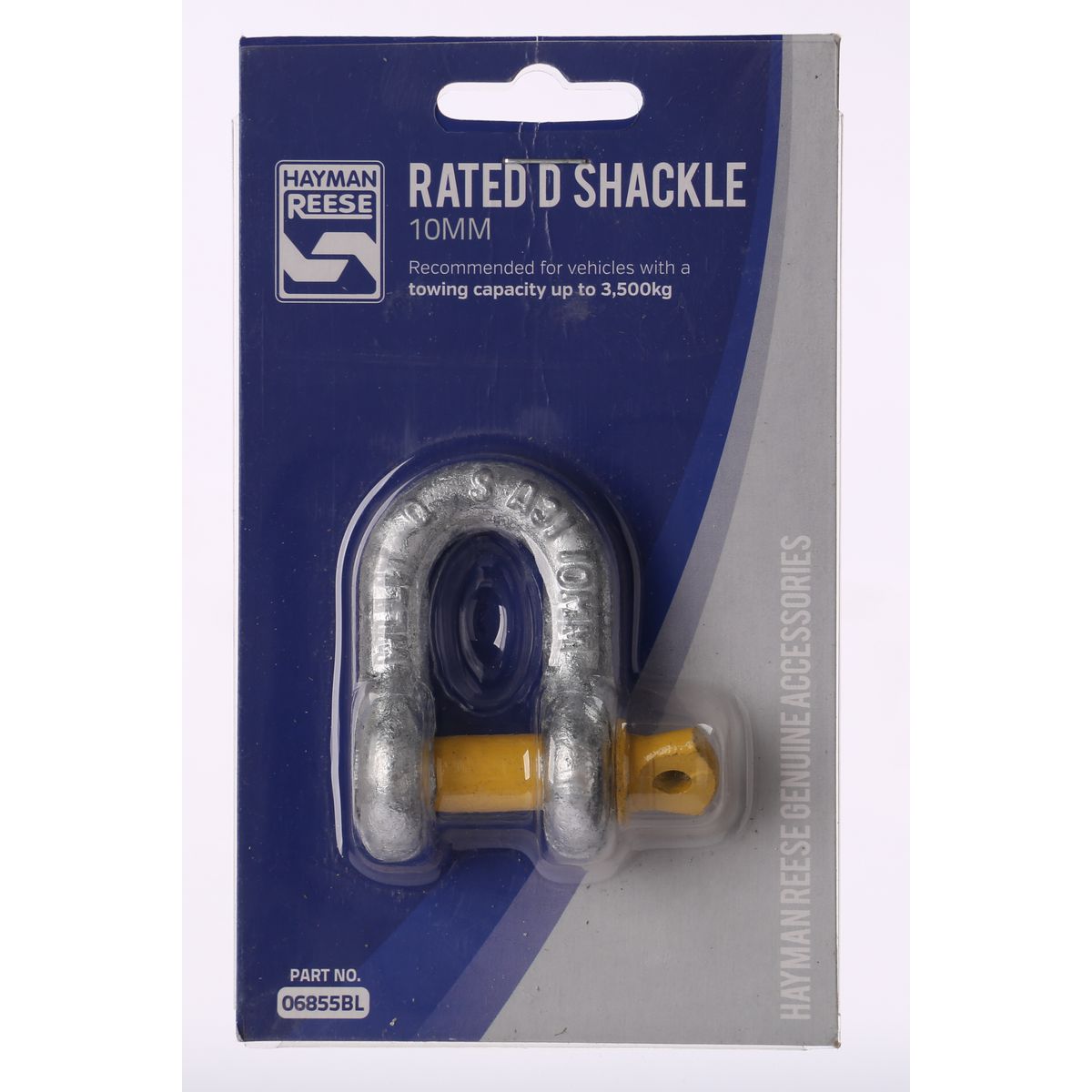 Hayman Reese Rated D-Shackle - 10mm / 1000Kg - 06855BL