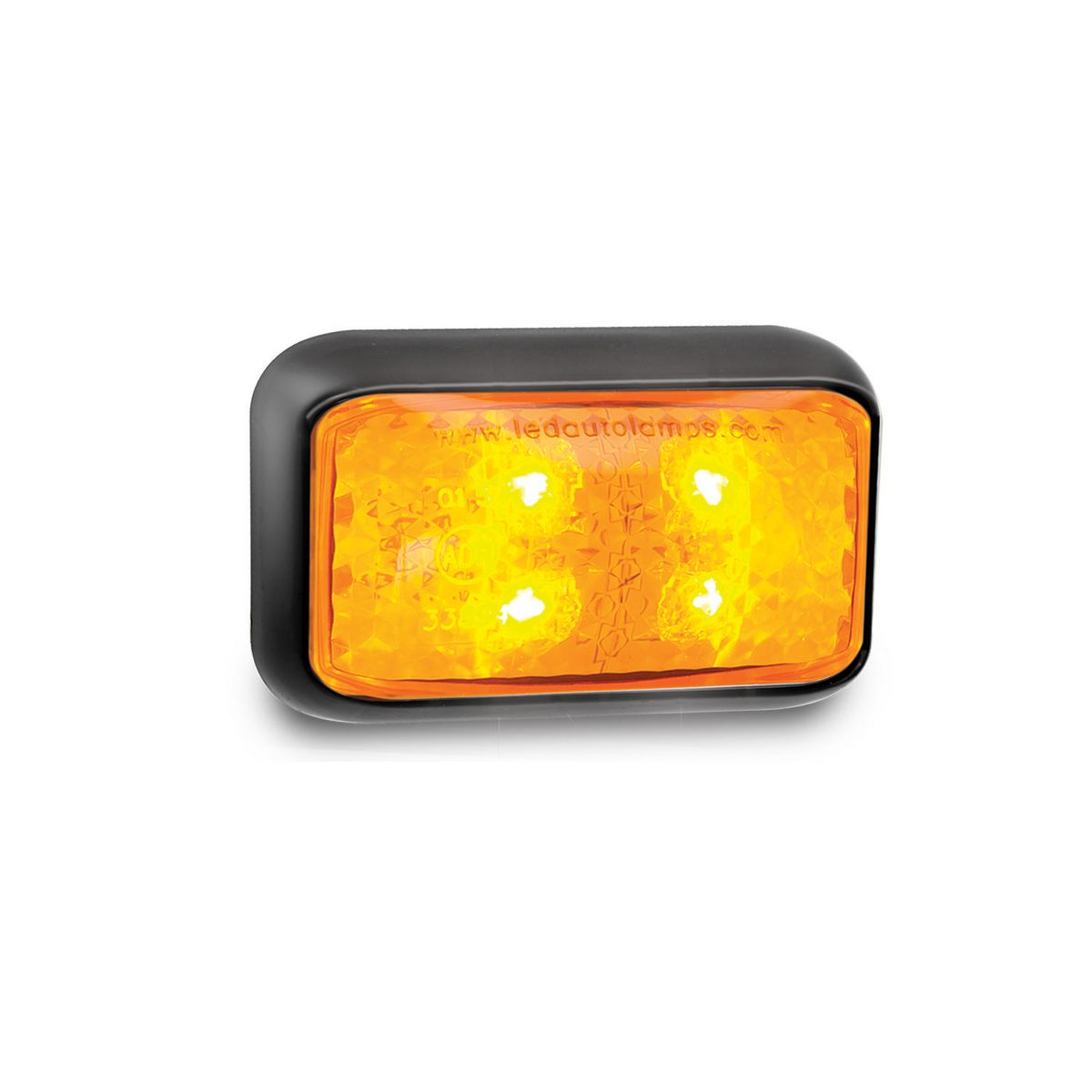 LED Autolamps 10/30V LED Side Direction Indicator Light With 30cm Wire - 35AMB