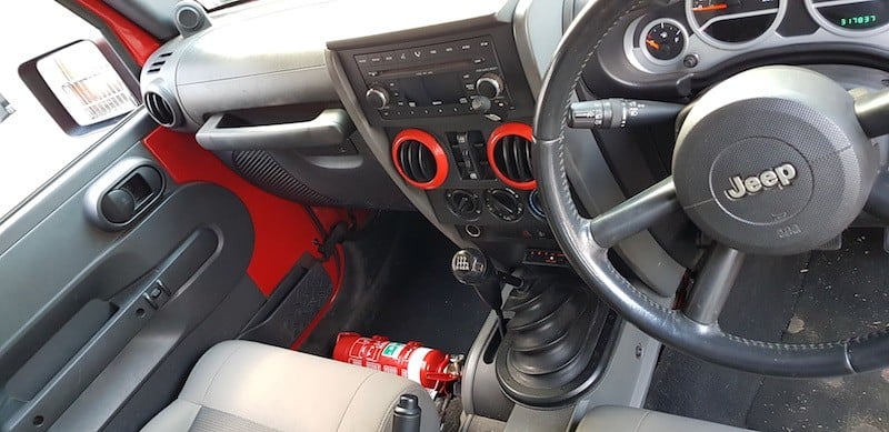 Kap Industries Fire Extinguisher Bracket to suit Jeep Wrangler JK - KI-JEEP-JK