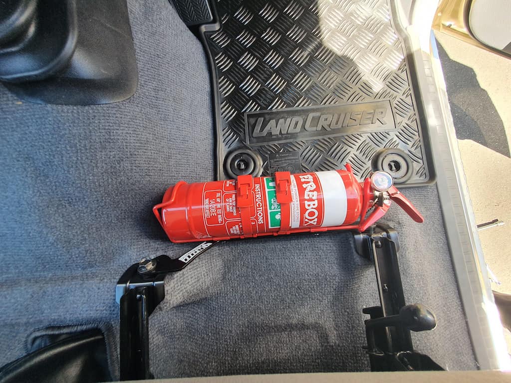 Kap Industries Fire Extinguisher Bracket to suit Toyota Landcruiser 79 Series Dual Cab 17+ - KI-LC-79-DC-17+-RH