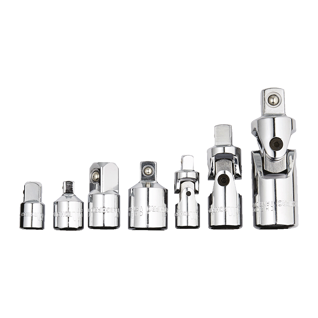 Mechpro Blue Adapter & Universal Joint Set 7pc - MPBA102K